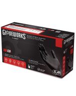 Ammex GPNB42100 GlovePlus Powder Free Nitrile Gloves [Black] [Small] (100 ct)