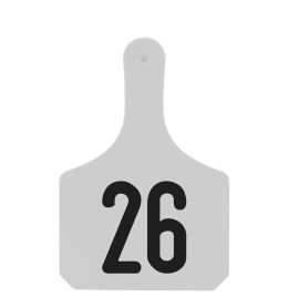 Y-Tex White Cow Numbered Ear Tag [26-50] (25ct)