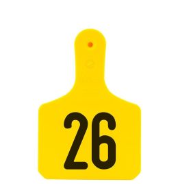 Y-Tex Yellow Calf Numbered Ear Tag [26-50] (25ct)