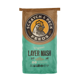 Scratch & Peck Organic Chicken Layer Mash 18% [40lb]