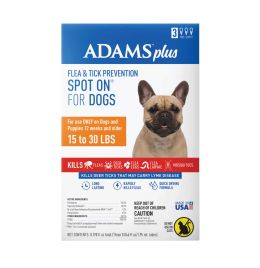 Adams Plus Flea & Tick Spot On for Medium Dogs [3mo Supply]