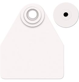 Allflex Medium Female Ear Tags & Buttons [White] (25 Count)