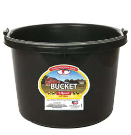 Little Giant Black Plastic Bucket [5qt]