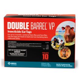 Double Barrel VP Insecticide Cattle Ear Tag