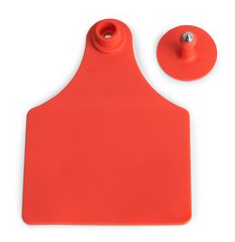 Allflex Ear Tags Female & Button Large Red Blank 25 Count