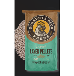 Scratch & Peck Organic Layer Pellets 16% [35lb]