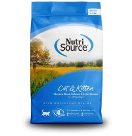 NutriSource Chicken Meal, Salmon & Liver Kitten Cat Food [12lb]
