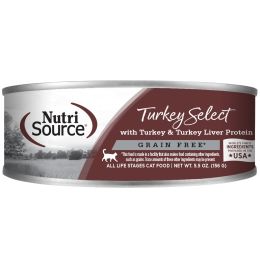 NutriSource Grain Free Turkey Select Cat Food Cans 5.5oz [12ct]