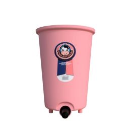 Pink Feeder Complete Single Calf Bucket [6qt]