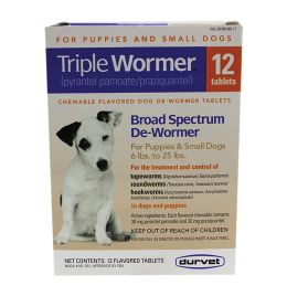 Triple Dog Wormer [6 - 25 lb] (12 Count)