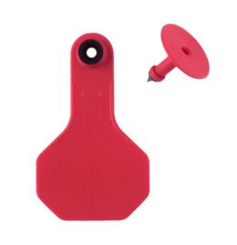 Y-Tex 2-Piece Female & Button Small Red Ear Tag [25ct]