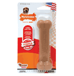 Nylabone Power Chew Bacon Flavor Dog Bone Chew Toy [Regular]
