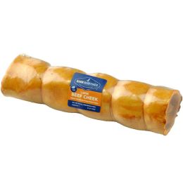 Barkworthies Beef Cheek Peanut Butter Dipped Dog Chew [Large]